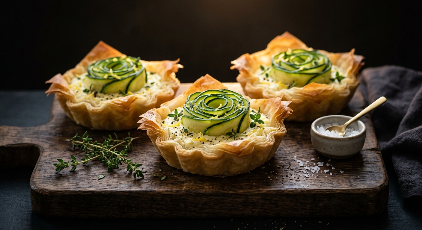 Courgette & Ricotta Tarts