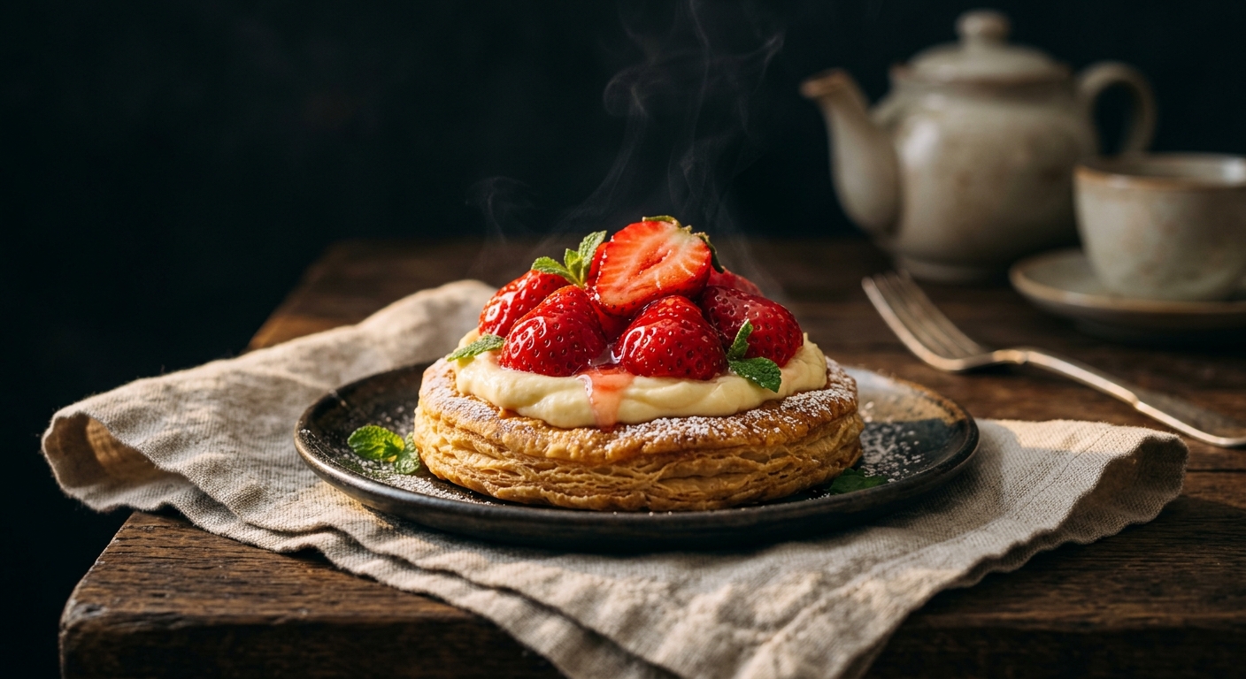 Strawberry Clotted Cream Tarts