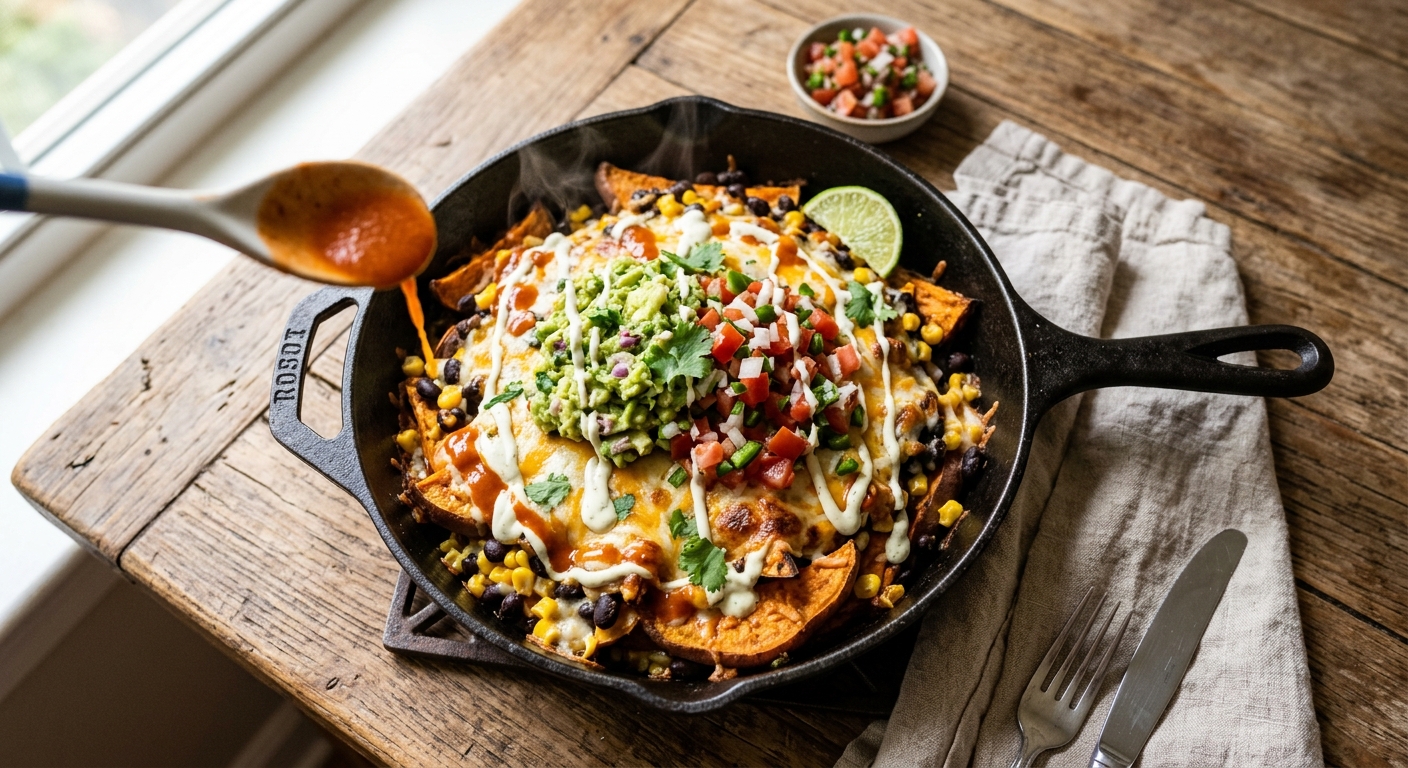 Vegetarian Kapsalon with Mexican Twist